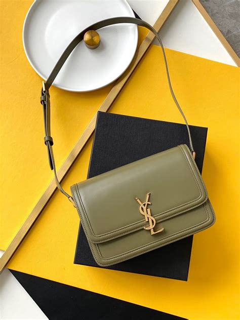 green ysl handbag|yves saint laurent shoulder bag.